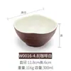 Vajilla de Melamina Cuadrada Imitación Porcelana Dos Tonos Pequeño Restaurante de Hot Pot Autoservicio Tazón para Condimentos Comida Rápida Tazón para Arroz Tazón para Postres Comercial