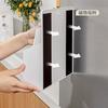 Historia del hogar Refrigerador japonés Caja de almacenamiento de succión magnética Estante de almacenamiento sin perforaciones Artículos diversos para el hogar Cesta de almacenamiento de plástico para papel film