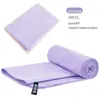 Toalha Esportiva de Veludo Dupla Face Transfronteiriça, Toalha Absorvente de Secagem Rápida de Fibra Ultrafina, Toalha de Banho Portátil para Yoga Fitness Venda por Atacado