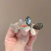 Broche de Mariposa de Diamantes de Cristal de Lujo para Mujer, Pin Exquisito de Gama Alta, Fijo para Ropa, Elegante Ramillete, Accesorios para Suéter