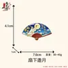 Imán para refrigerador 3D de la Fiesta de Medio Otoño con Chang'e sosteniendo la luna, decoración casera cultural y creativa, recuerdo de viaje, imán decorativo de resina, regalo