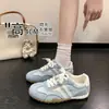Zapatillas planas casual con cordones versátiles 2026, zapatos casual retro para primavera/otoño, zapatos de mujer, nuevo diseño elegante