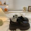 Sapatos Pequenos de Couro Estilo Britânico Retrô de Sola Grossa para Mulheres 2025 Outono e Inverno Novo Versátil Preppy Estilo Japonês Sapatos JK com Saias
