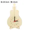 Reloj de Madera en Blanco DIY Reloj Pintado a Mano Niños DIY Graffiti Jardín de Infancia Actividades Familiares Juguetes Educativos para Niños