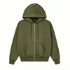 Sudadera casual de moda estilo americano, nueva para primavera y otoño, holgada, con capucha, bolsillos y cremallera, unisex