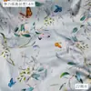 Tela Satinada Elástica de Seda de Morera Estampado Floral Tela Cero Tela para Vestido Cheongsam