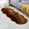 Tapete de Lã Sintética Transfronteiriço Tapete de Chão de Cabeceira Manta Especial em Forma de Ovelha de Pelo Comprido Tapete de Chão Frontal para Sofá de Sala de Estar Cabeceira Janela de Sacada
