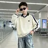 Sudadera para Niños Estilo Primavera y Otoño 2026 Nueva Ropa para Niños Mayores Estilo Fresco Casual Deportivo Académico Prenda Base Ropa de Otoño