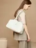 Bolsa de Ombro de Couro Bovino de Primeira Camada com Porta-Axila Feminina para o Dia a Dia, Bolsa de Ombro de Alto Padrão, Bolsa Bowling Boston de Couro Genuíno de Grande Capacidade