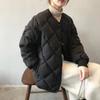 Chaqueta de Algodón Acolchada Transfronteriza de Amazon para Mujer, Corta Invierno Nuevo Estilo, Abrigo de Algodón Plumón, Chaqueta de Algodón sin Cuello, Comercio Exterior