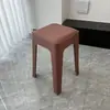Banco Quadrado Simples Banco Casual Doméstico Sala de Estar Sala de Jantar Assento Macio Empilhável Banco Confortável Sedentário Banco de Plástico