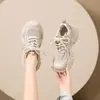 Zapatos de papá de suela gruesa ZHR para mujer, nuevo modelo de otoño 2026, de malla transpirable, versátiles, deportivos, cómodos, para el día a día, casuales