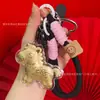 Acessórios de Chaveiro Princesa Dourada do Ano do Cavalo Ouro Puro 999 Fique Rico Instantaneamente Pingente de Bolsa Venda por Atacado em Estoque