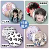 Insignias personalizadas DIY, insignias 2D de fotos de anime de celebridades, insignias láser de 58 mm, insignias personalizadas de hojalata