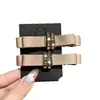 Presilha de Cabelo Fashion com Strass Discreto Brilhante Estilo Francês, Versátil Clipe Lateral de Cetim Feito à Mão Estilo Coreano, Presilha de Mola Acessório de Cabelo