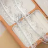 Encaje de bordado soluble en agua de poliéster de oro blanco y oro negro de 2.5 cm de ancho, encaje de color fantasía, hilo de oro de Taiwán para ropa DIY