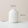 Conjunto de Três Peças de Vasos Cerâmicos Estilo Ins para Flores Secas, Adequado para Decoração de Sala de Estar e Mesa de Jantar, com um Toque de Luxo Leve e de Alta Qualidade