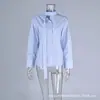 Camisa de Algodón y Lino con Cinta para la Cintura y Cordones, Nuevo Diseño Primavera/Verano 2026 para Mujer, Elegante y con Estilo para el Trabajo