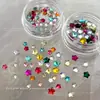 Paquete Mixto de Decoraciones para Uñas Coloridas de Estrella de Cinco Puntas de 3 mm, Brillantes Mini Pedrería de Cristal de Dorso Plano, Accesorios de Pedrería para Uñas DIY Usables