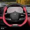 Capa de volante modelo 23/24 Xingtu para Xingtu Yaoguang/Lingyun/Lanyue/Chuifeng/TX, capa de volante de carro ultra-fina em couro genuíno