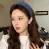 Faixa de cabelo larga estilo coreano com esponja encaracolada para mulheres, outono/inverno, que aumenta a altura, projetada para levantar o topo da cabeça, acessório de cabelo estiloso e versátil