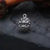 S999 Plata de Pie Pixiu Rostro de Animal Eslabón Redondo Gancho Colgante Hecho Viejo Solapa de Presión Gancho Pulsera Accesorios Hechos a Mano DIY