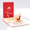Cartão de Saudação 3D Coreia Presente Criativo Papel Oco Esculpido Veado Carro Natal Feriado Cartão de Saudação Comércio Exterior Cartão Pequeno Atacado