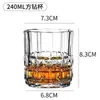 Copos de uísque, vidro de cristal, estilo europeu, copos de cerveja espessados, copos de água, acessórios para bebidas de bar atacado, e-commerce transfronteiriço.