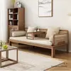 Nuevo Sofá Luohan Chinoiserie de Madera de Fresno con Asiento Doble Extraíble Mueble Deslizante Zen Nuevo 2025 Sofá Práctico