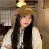 Gorra de béisbol de ala ancha y cabeza grande con corte profundo para mujer, gorra con letras bordadas que muestran el rostro, gorra pequeña con protector solar para hombre, sombrero parasol