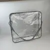 Bolsa Transparente de PVC, Saco de Armazenamento de Colcha com Fio de Aço, Bolsa Tote com Zíper de Plástico, Tapete de Chão para Cobertor com Bolsa de Fio de Aço