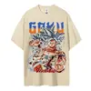 Camiseta de Algodón Talla EuropeaCamiseta de Dragon Ball para Hombre Algodón Puro Casual Cuello Redondo Manga Corta Ropa Verano Deportes Casual Manga Corta