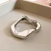 Pulseira Aberta Geométrica Plissada Estilo Minimalista Transfronteiriço Europeu e Americano, Joia Statement de Moda de Nicho de Luxo Leve para Mulheres