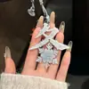 Estilo Ins Carrillón de Viento de Botella Flotante Llavero de Teléfono Colgante Pequeño Medusa Estrella Correa para Bolso Decoración Versátil para Mujeres