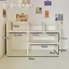 Prateleira de armazenamento para escritório e quarto, estante de mesa multicamadas, caixa organizadora de armazenamento para dormitório, prateleira de armazenamento para itens diversos sem furar