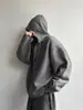 Suéter con Capucha Talla Grande 150kg Estilo Retro Americano para Hombre Otoño/Invierno Suéter de Punto Relajado Chaqueta Sudadera Cleanfit