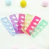 Esmalte de unha coloração nail art separador de dedo do pé separador de dedo do pé ferramenta auxiliar para aplicação de esmalte separador de dedo do pé TPE