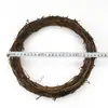 Corona de Vid de Mimbre de Venta Caliente de Pascua de 25 a 35 cm, Anillo de Ratán, Corona de Flores Tejida para Decoración de Tienda, Corona Floral de Boda