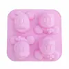 Boneca de gesso de desenho animado coolomi Cristal epóxi feito à mão diy4 urso de framboesa molde de epóxi