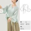 3677 Ropa de Baile para Adulto para Mujer Práctica de Cuerpo Moderna Holgada Clásica China Malla Elegante Top de Baile Diario