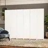 Biombo Dobrável Branco Puro para Sala de Estar, Escritório Moderno, Divisória de Entrada de Hotel, Fotografia, Biombo Estilo Creme