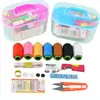 10 piezas caja de tesoros para costura caja de costura caja de costura portátil 7 colores carrete grande aguja de cola dorada de alta calidad 180g