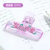 Pinzas de cristal acrílico de colores translúcidos grandes al por mayor para journaling, encuadernación de documentos de oficina y organización