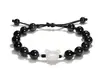 Pulseira de Contas Fofa de Urso e Pedra Olho de Gato Atacado, Pulseira Exquisita de Nicho Levemente Luxuosa Estilo Ins com Toque de Alto Padrão, Pulseira de Casal