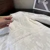 Novo Design de Primavera Nicho Francês Retrô Vestido Midi com Bordado Pesado Recortes Renda para Mulheres 8689