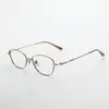 Armação de Óculos M6706 em Titânio Puro para Mulheres, Armação de Titânio Estilo Vintage, Óculos de Armação Plana, Óculos de Leitura com Grau Personalizáveis