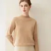 Nuevo Suéter 100% Cachemir Puro Otoño/Invierno 2026 para Mujer, Cuello Medio Alto, Corte Holgado, Jersey Adelgazante, Tejido de Estilo Suave