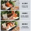 Sofá exterior de ratán para tres personas, impermeable y a prueba de sol, adecuado para patios de casas de huéspedes, jardines, balcones y ocio al aire libre, con mesa de café y muebles de silla de ratán