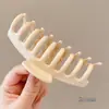 Pinza de tiburón grande coreana para el cabello, accesorio simple para recogido en la parte trasera de la cabeza, pinza de pelo de alta gama para mujer