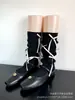 Conjunto de Piernas con Lazo Rosa Estilo Miu para Mujer Primavera y Otoño Calcetines de Punto Estilo Gris Calcetines Blancos Apilados en la Pantorrilla Estilo Ballet